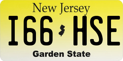 NJ license plate I66HSE