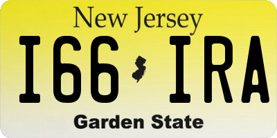 NJ license plate I66IRA