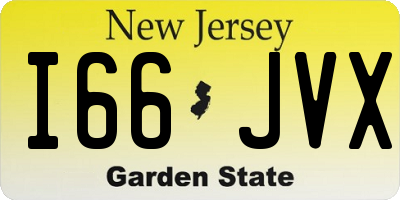 NJ license plate I66JVX