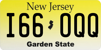 NJ license plate I66OQQ