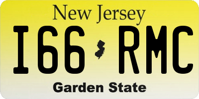 NJ license plate I66RMC