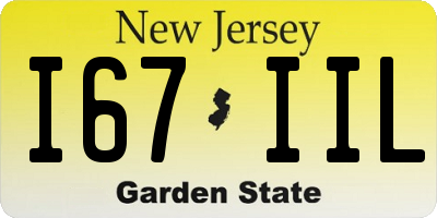 NJ license plate I67IIL