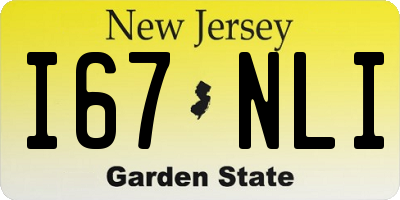 NJ license plate I67NLI