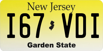 NJ license plate I67VDI