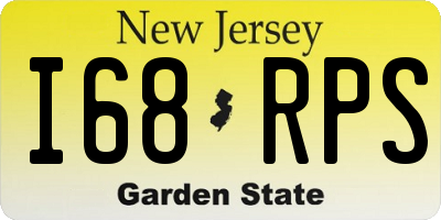 NJ license plate I68RPS