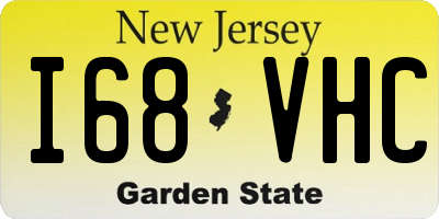 NJ license plate I68VHC