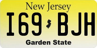NJ license plate I69BJH