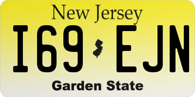 NJ license plate I69EJN