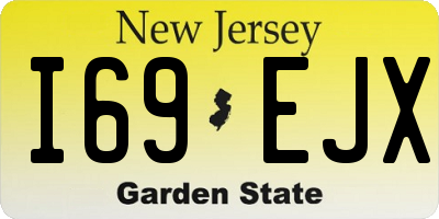 NJ license plate I69EJX