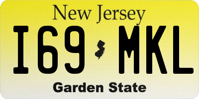 NJ license plate I69MKL