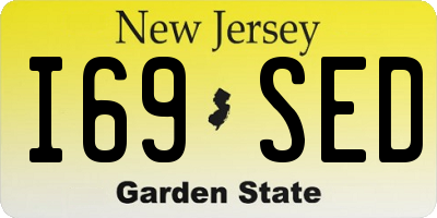 NJ license plate I69SED