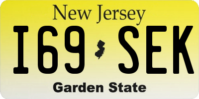 NJ license plate I69SEK