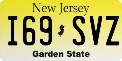 NJ license plate I69SVZ
