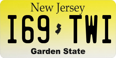 NJ license plate I69TWI