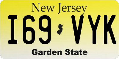 NJ license plate I69VYK