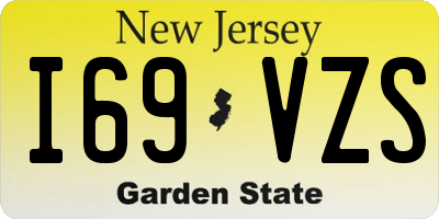 NJ license plate I69VZS