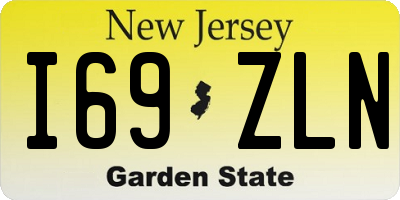 NJ license plate I69ZLN