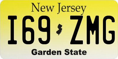 NJ license plate I69ZMG
