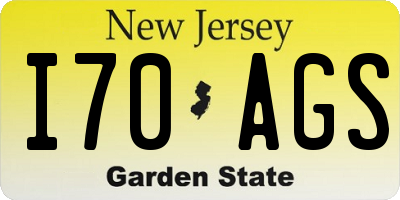 NJ license plate I70AGS