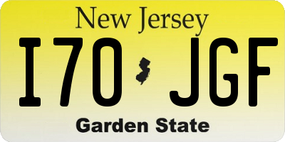 NJ license plate I70JGF