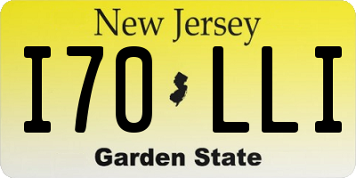NJ license plate I70LLI