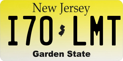 NJ license plate I70LMT