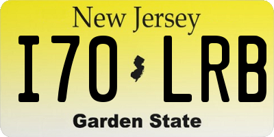 NJ license plate I70LRB