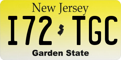 NJ license plate I72TGC