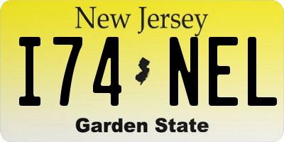NJ license plate I74NEL