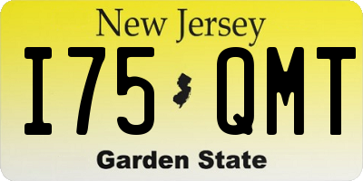 NJ license plate I75QMT