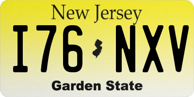 NJ license plate I76NXV