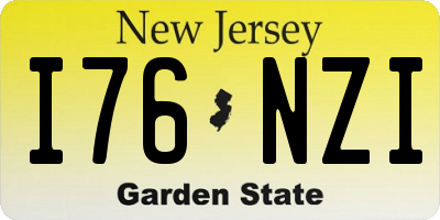 NJ license plate I76NZI
