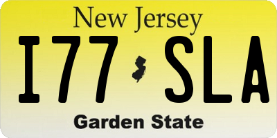 NJ license plate I77SLA