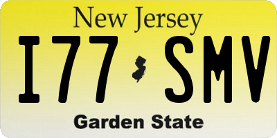 NJ license plate I77SMV