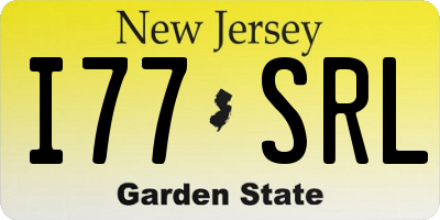 NJ license plate I77SRL