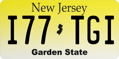NJ license plate I77TGI