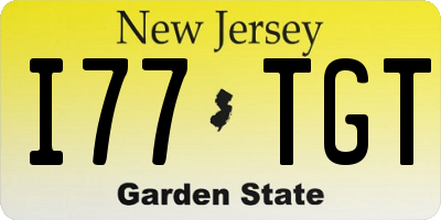 NJ license plate I77TGT