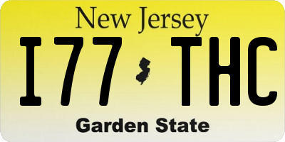 NJ license plate I77THC