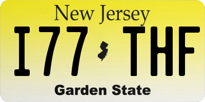 NJ license plate I77THF