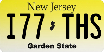 NJ license plate I77THS
