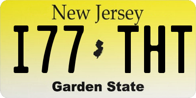 NJ license plate I77THT