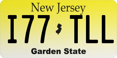 NJ license plate I77TLL