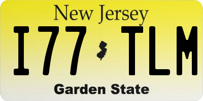 NJ license plate I77TLM