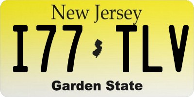 NJ license plate I77TLV