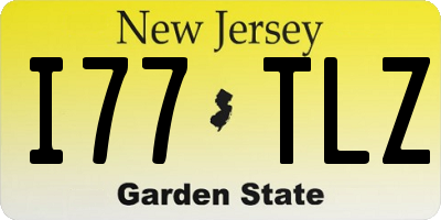 NJ license plate I77TLZ