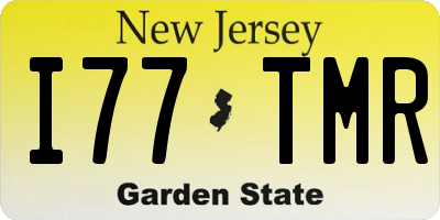 NJ license plate I77TMR