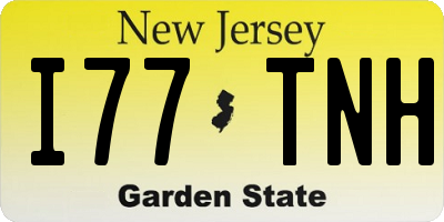 NJ license plate I77TNH