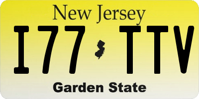 NJ license plate I77TTV