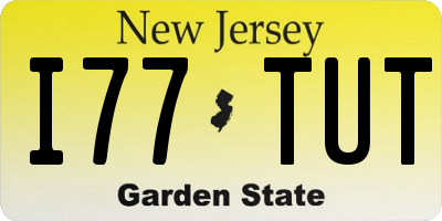 NJ license plate I77TUT