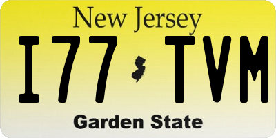 NJ license plate I77TVM